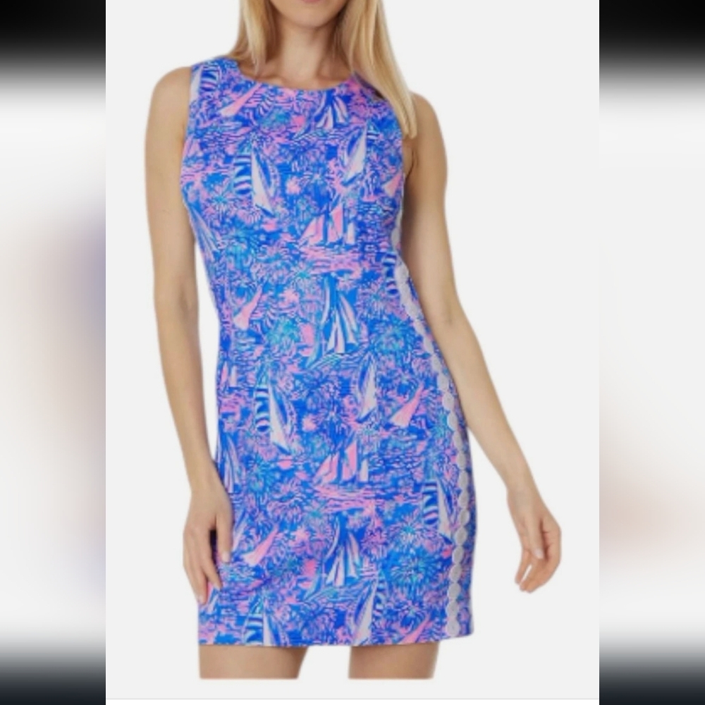 Lilly Pulitzer Women's Mila Stretch Shift Boca Blue Size 10 NWT